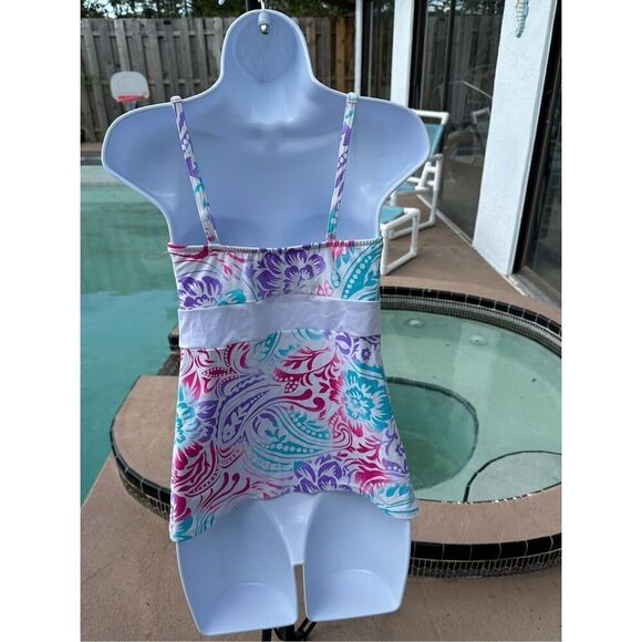 Venus Tankini Top White, Pink, Purple, Blue Size L - Picture 2 of 8